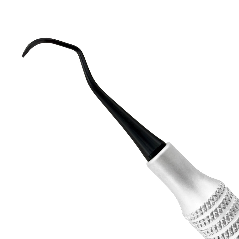 Posterior sickle scaler 204S titanium working end close-up