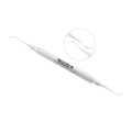 Contra-angled Springfield 2/3 sickle scaler tip for posterior scaling
