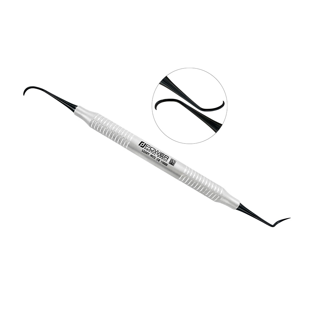 Posterior Sickle Scaler Nevi-2 Titanium – full instrument view