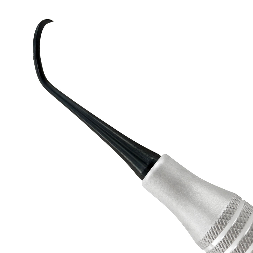 N2 Titanium posterior scaler contra-angled working end close-up