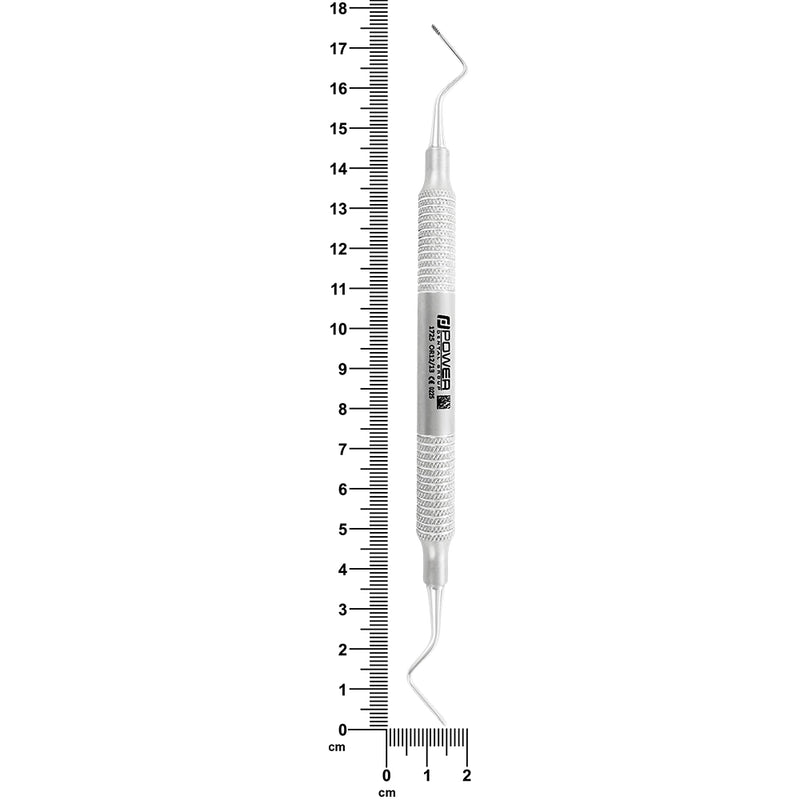Orban Periodontal File 12/13 – OR12/13 with ruler showing 17.6 cm overall length