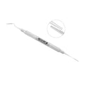Angled view of the Buck Periodontal File 11/12 – F11/12S with serrated working-end detail
