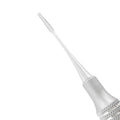 Detailed view of the straight serrated file surface on the Buck Periodontal File F11/12S