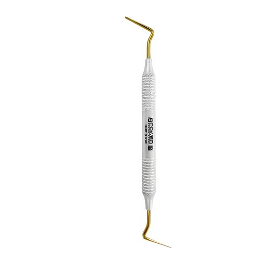 Periotome PT1 – Delicate, Serrated – Gold Titanium