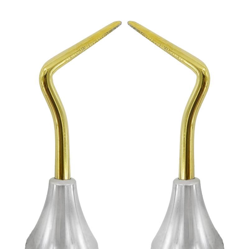 1930-5G Power Flex double-ended periotome mesial distal close up titanium working end for dental extraction