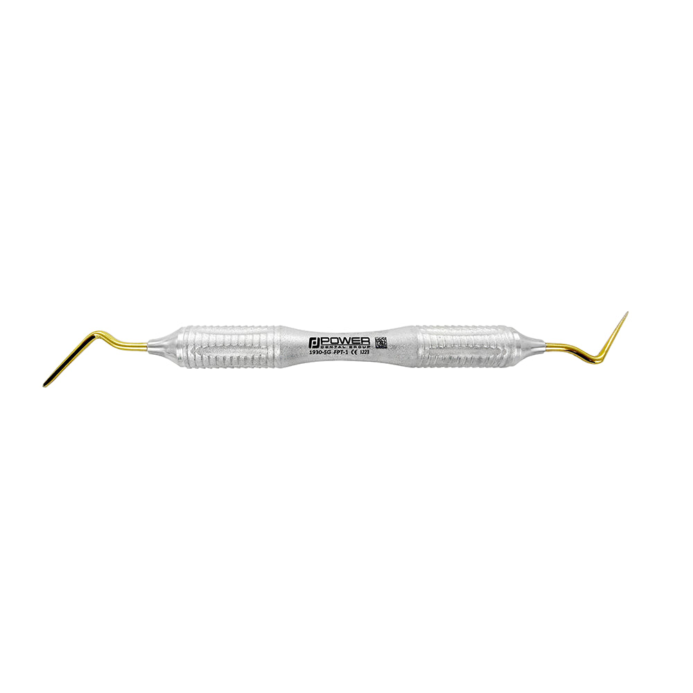 1930-5G Power Flex periotome mesial distal horizontal full instrument view titanium
