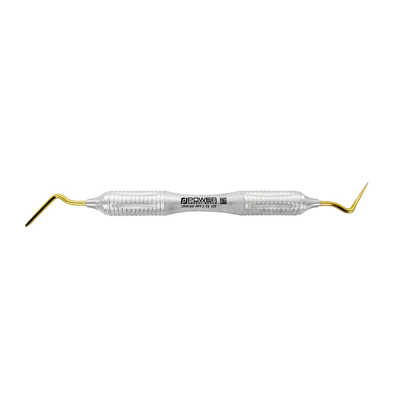 1930-5G Power Flex periotome mesial distal horizontal full instrument view titanium