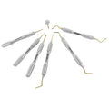 Kit de périotome et d'extraction radiculaire Power Flex, titane – Ensemble de 8 