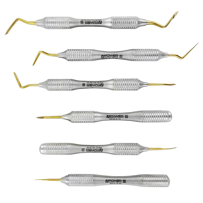 Power Flex Periotome & Root Extraction Kit, Titanium – Set of 8