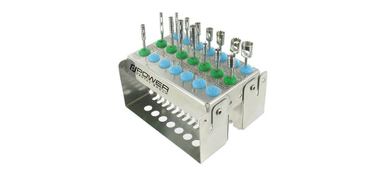 TREPHINE BUR & TISSUE PUNCH KIT CODE: 1931 (16 PCS)
1931-1 TREPHINE BUR SHORT SINK 3mm / 2