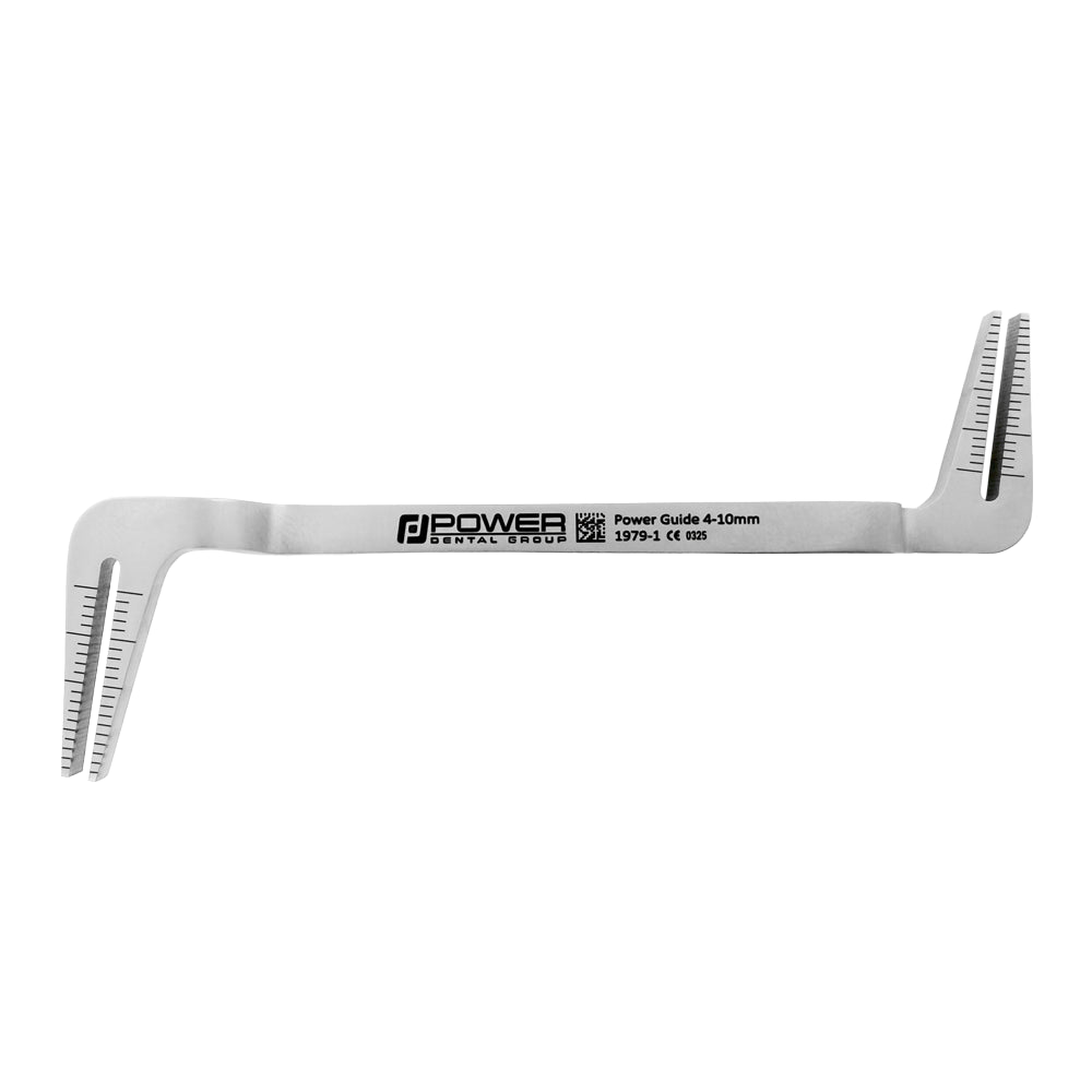 Power Self-Centering Implant Guide for anterior implant placement, 4-10 mm