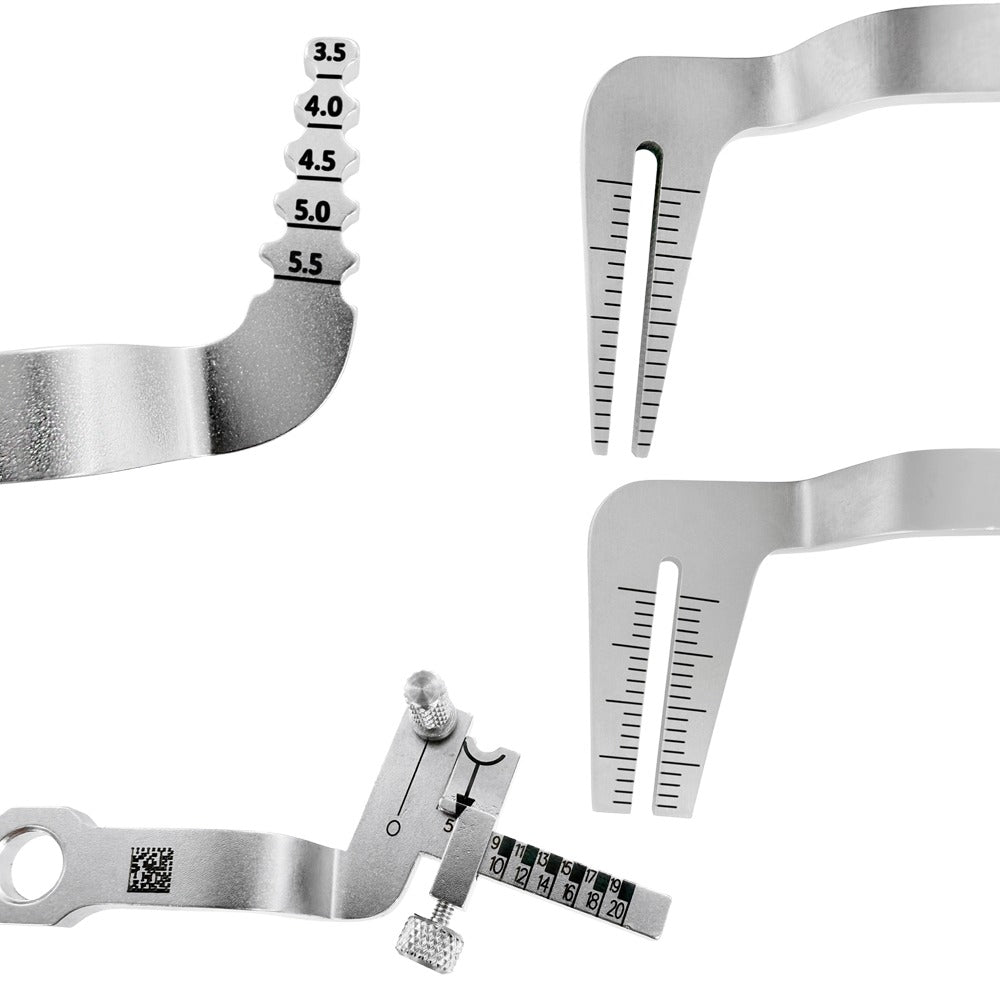 Component detail of Power Implant Guide Kit showing self-centering, multi-implant, and parallel placement guides
