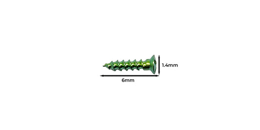 GBR FIX SCREW 1.4 X 6 mm