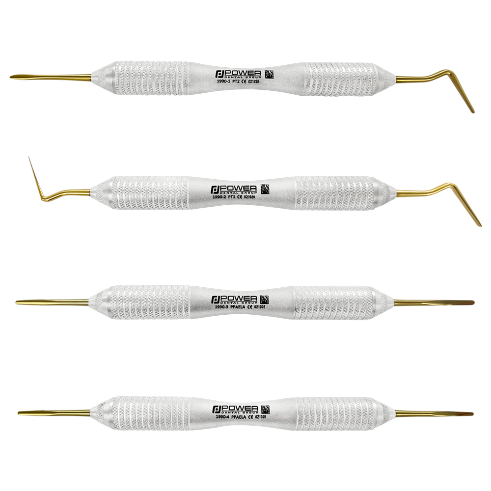 Power Flex Periotome Kit – Anterior & Posterior, Titanium, Set of 4