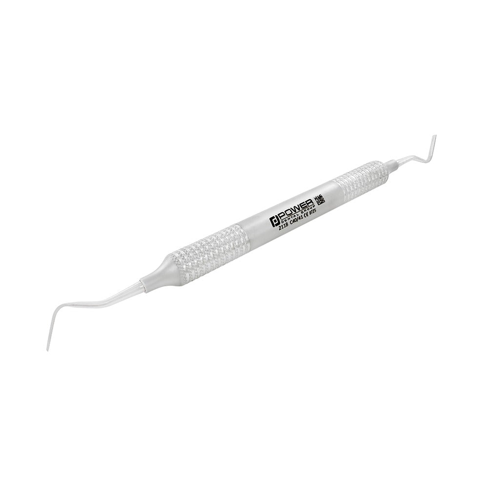 Side view of Chisel C40/41 double-ended dental instrument
