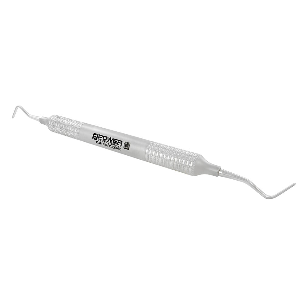 Side view of Chisel C40/41 double-ended dental instrument