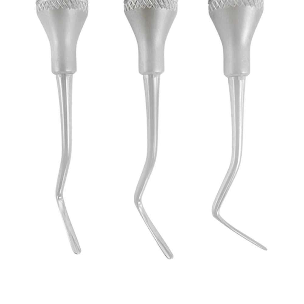 Close-up of IPC dental carver tip, double-ended instrument