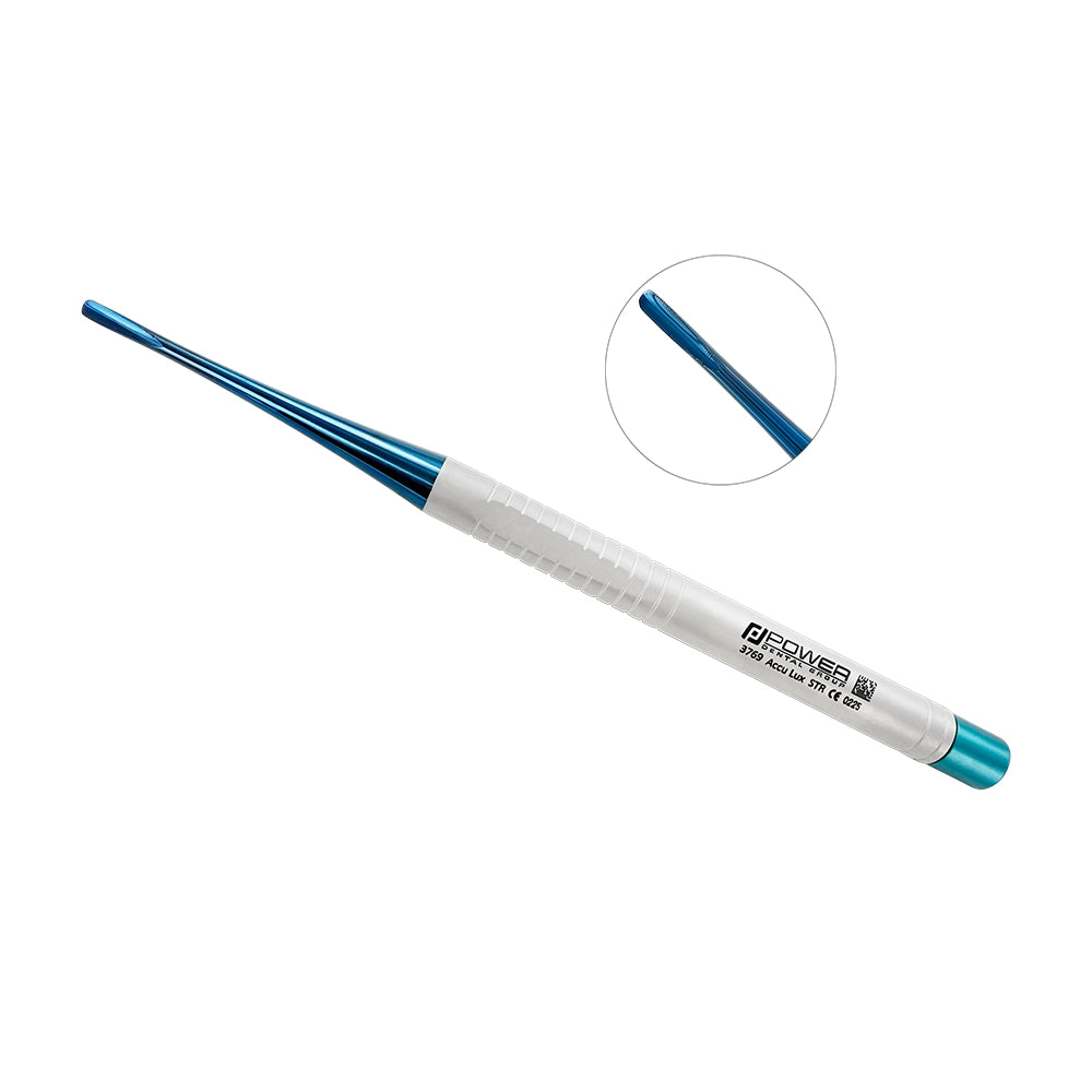 Accu Lux-Tome Luxating Elevator – Straight, Serrated, Titanium