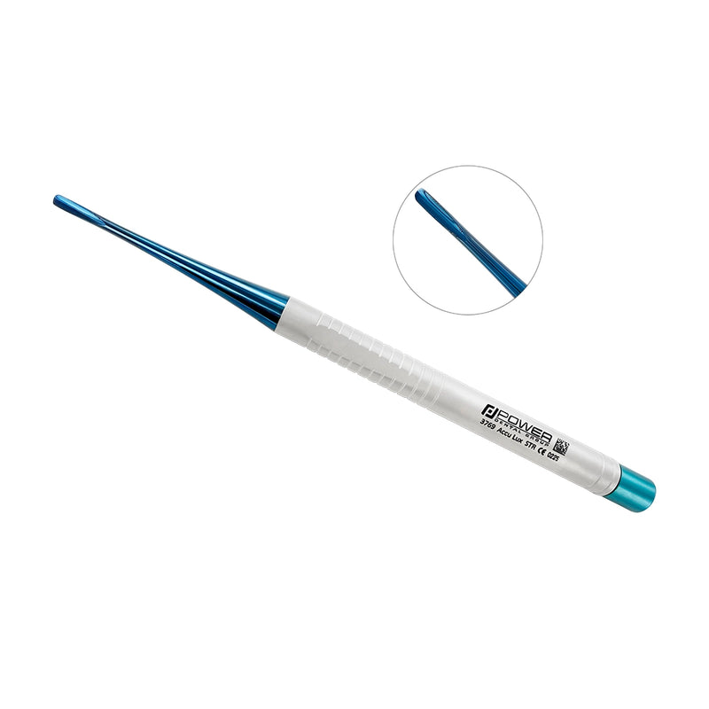 Accu Lux-Tome Luxating Elevator – Straight, Serrated, Titanium