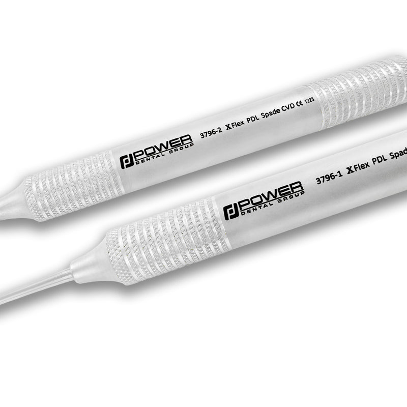 Kit de luxateurs Power Flex Spade Accu – Dentelés, ensemble de 4