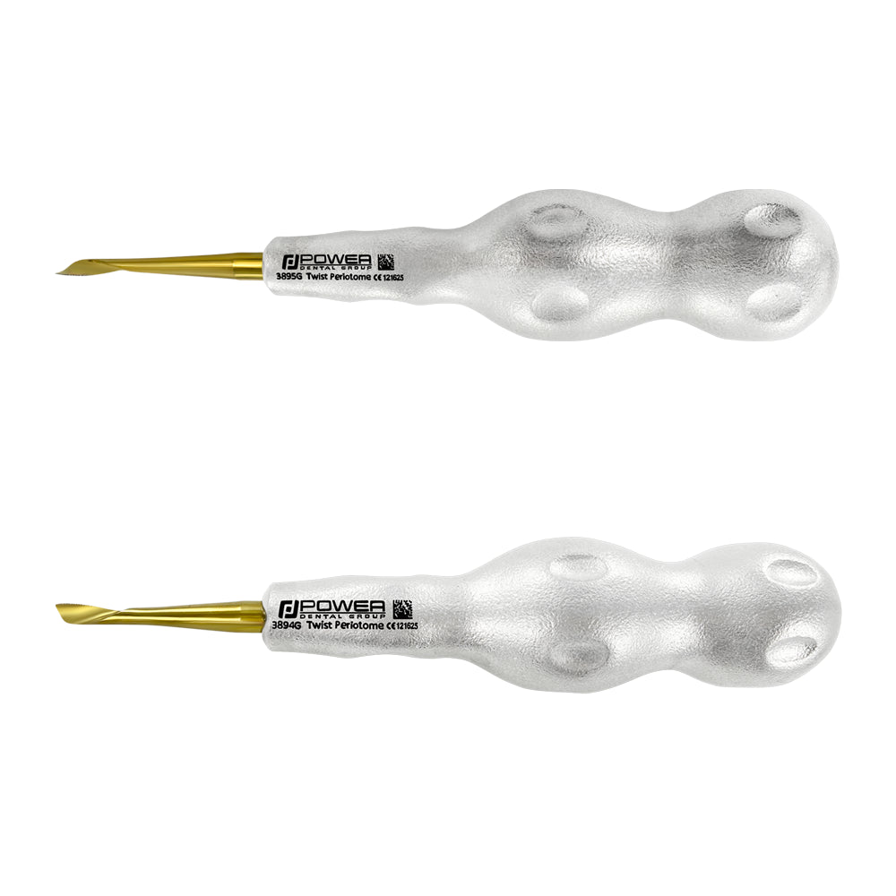 Kit de périotome antérieur Power Twist – 4 mm STR L/R, titane, lot de 2