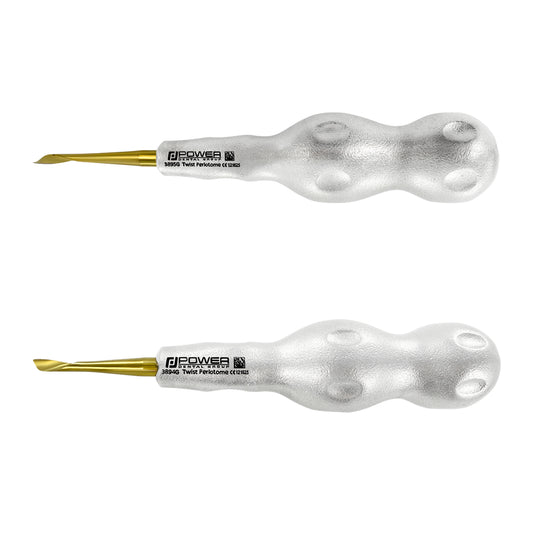Power Twist Anterior Periotome Kit – 4 mm STR L/R, Titanium, Set of 2