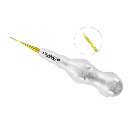 Power Twist Root Tip Pick – 2 mm, Straight Left, Titanium