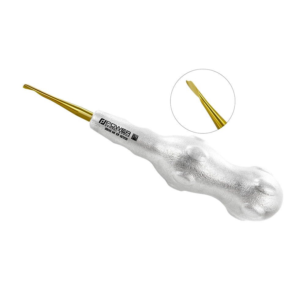 Power Twist Root Tip Pick – 3 mm, Straight Right, Titanium