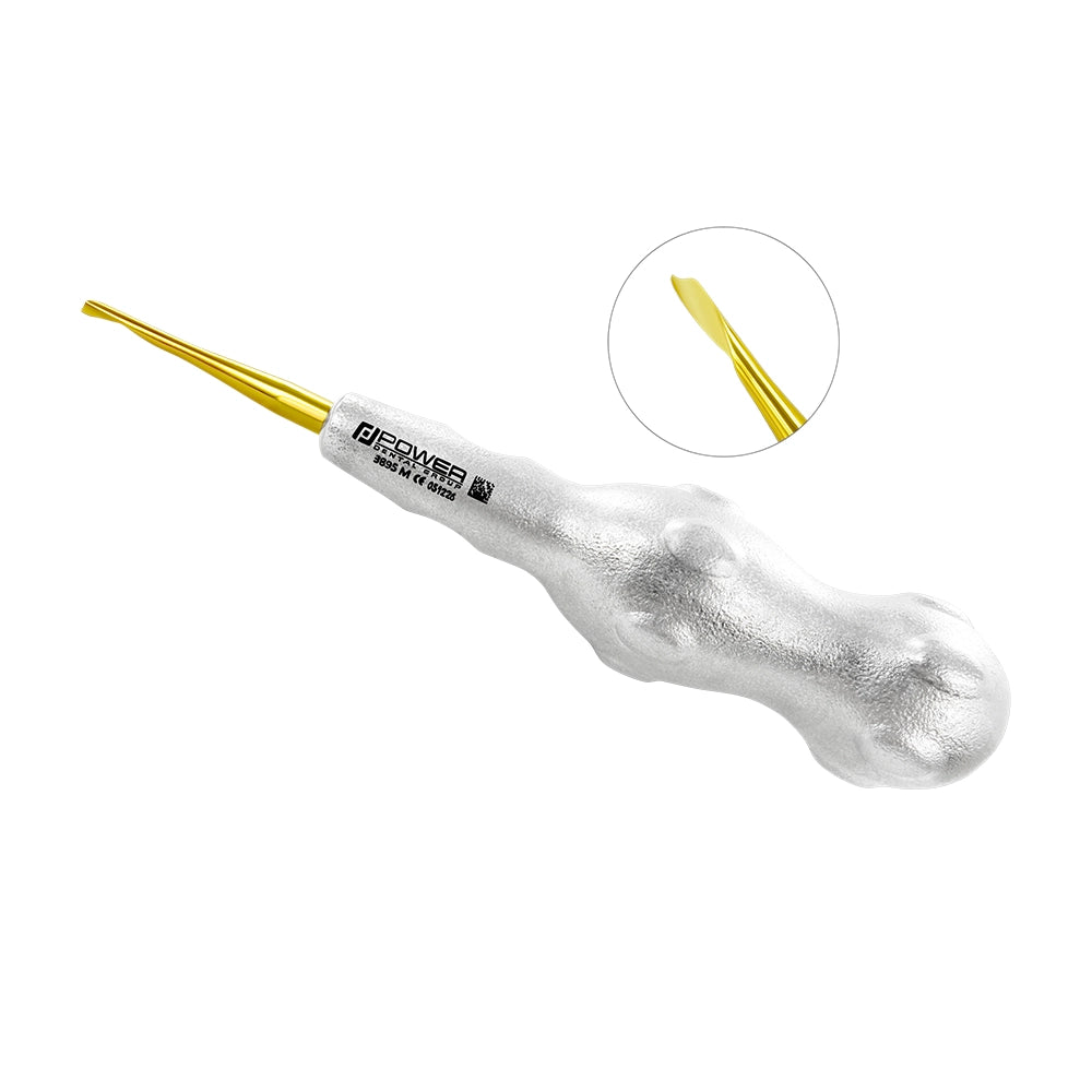 Power Twist Root Tip Pick – 3 mm, Straight Right, Titanium