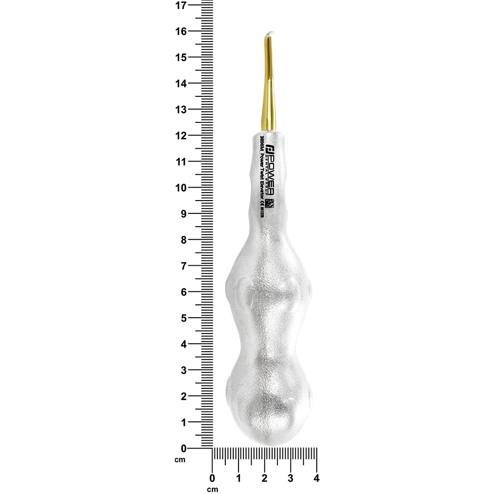 Pince à racines Power Twist 3 mm, courbée à gauche, en titane