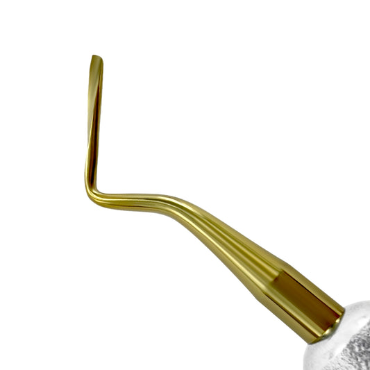 Power Twist Root Tip Pick – 2 mm, Curved Left, Titanium