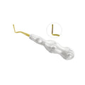 Púa Power Twist Root Tip de 2 mm, curvada a la izquierda, de titanio