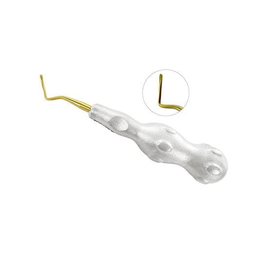 Power Twist Root Tip Pick – 2 mm, Curved Left, Titanium