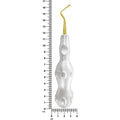 Púa Power Twist Root Tip de 2 mm, curvada a la izquierda, de titanio