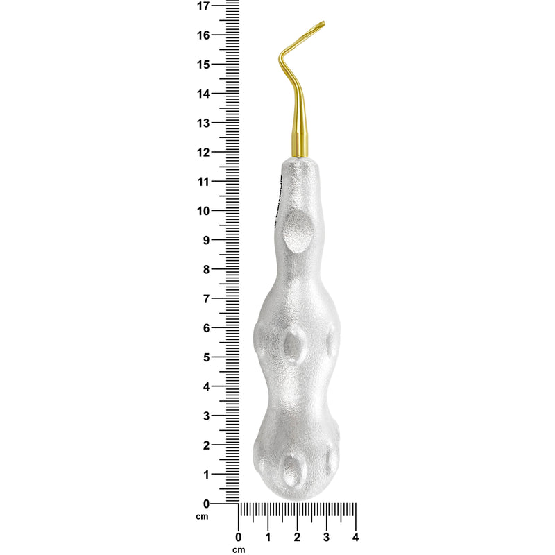 Púa Power Twist Root Tip de 2 mm, curvada a la izquierda, de titanio