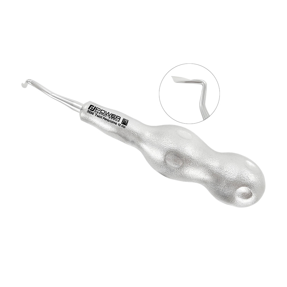 Périotome postérieur Power Twist 4 mm, courbé – Gauche 