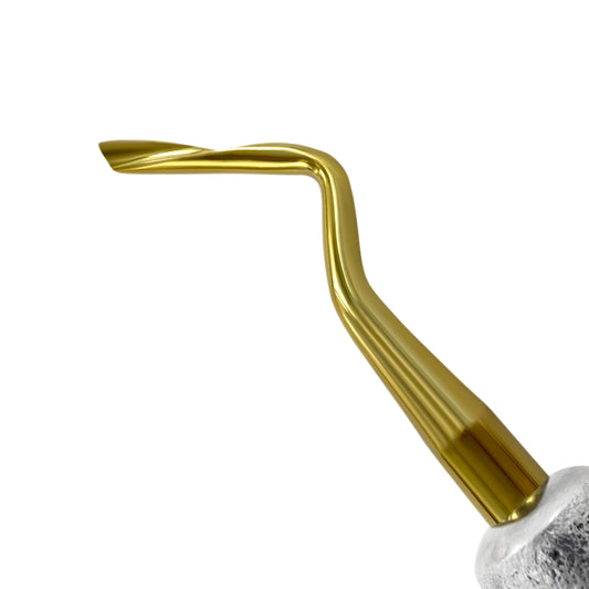 Power Twist Root Tip Pick – 3 mm, Curved Right, Titanium