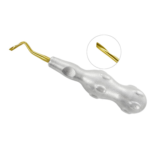 Power Twist Root Tip Pick – 3 mm, Curved Right, Titanium
