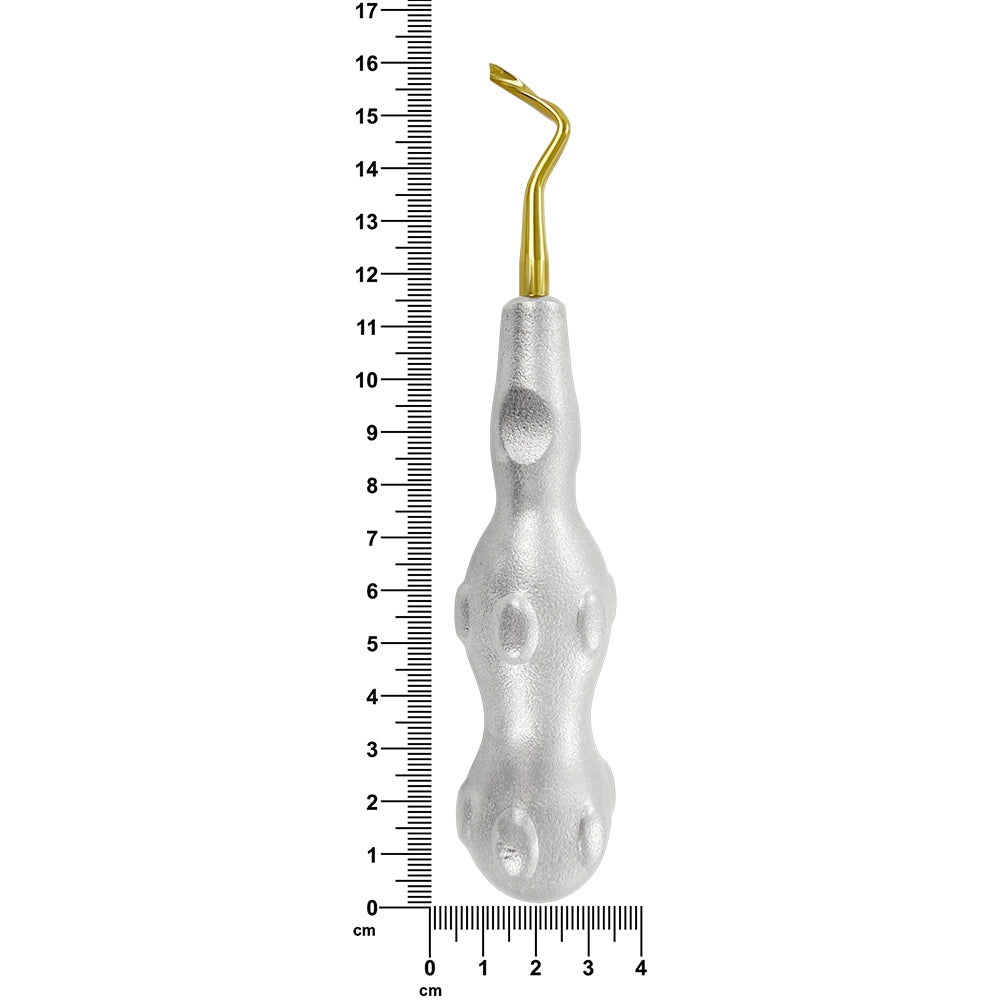 Púa Power Twist Root Tip de 3 mm, curvada a la derecha, de titanio