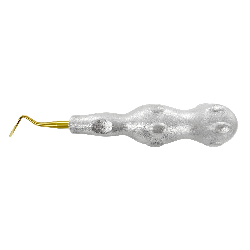 Púa Power Twist Root Tip de 2 mm, curvada a la derecha, de titanio