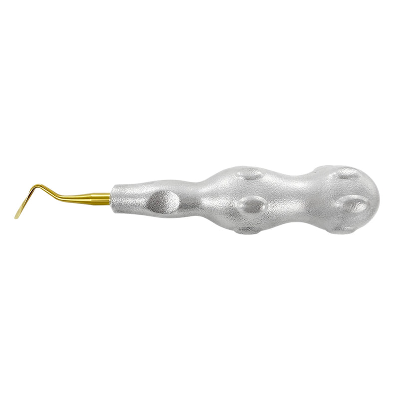 Púa Power Twist Root Tip de 2 mm, curvada a la derecha, de titanio