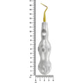 Púa Power Twist Root Tip de 2 mm, curvada a la derecha, de titanio