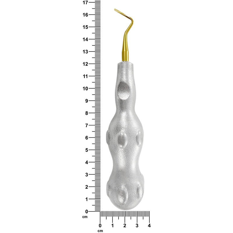 Púa Power Twist Root Tip de 2 mm, curvada a la derecha, de titanio