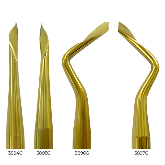 Power Twist Periotome Kit – Straight & Curved L/R, Titanium, Set of 4