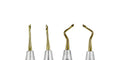 Kit de periotomo Power Twist: recto y curvo, de titanio (juego de 4) 