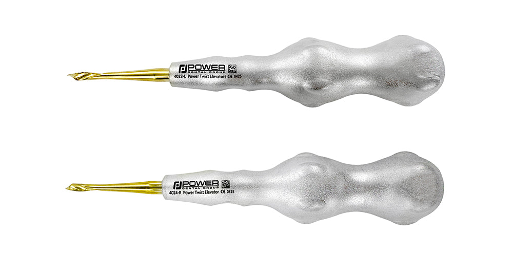 Power Twist Root Elevator Kit – Straight L/R, Titanium, Set of 2