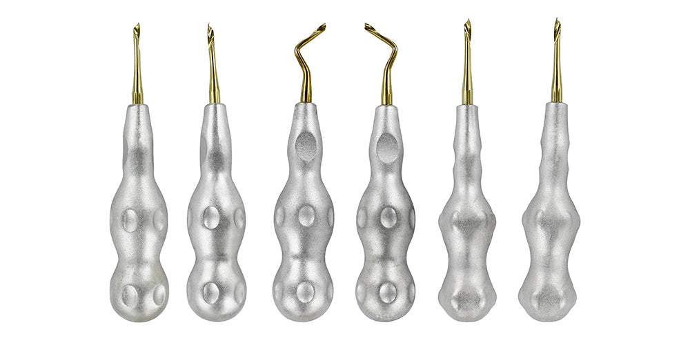 Power Twist Periotomes & Elevators Kit, Titanium – Set of 6