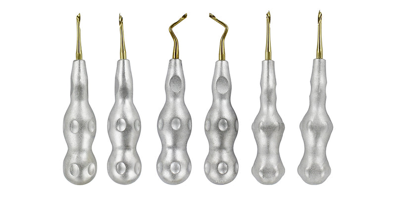 Power Twist Periotomes & Elevators Kit, Titanium – Set of 6