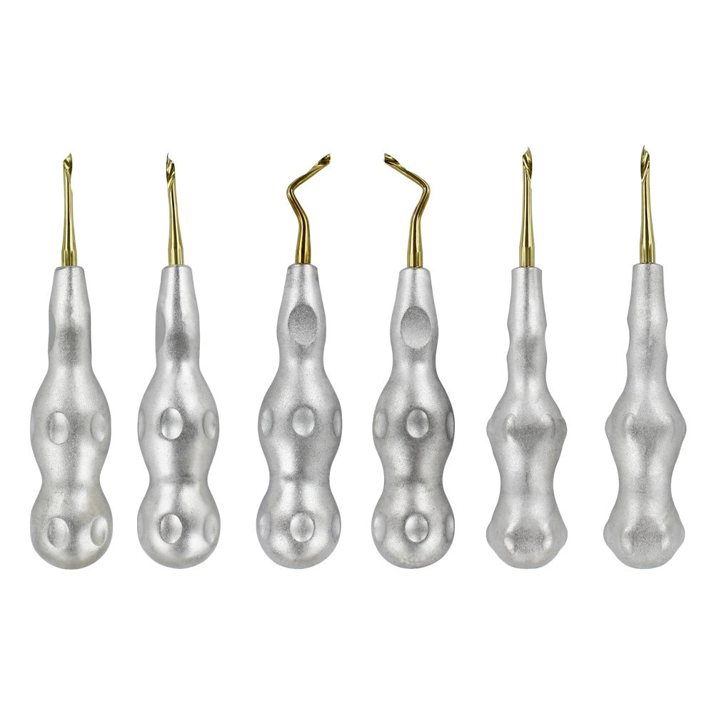 Power Twist Periotomes & Elevators Kit, Titanium – Set of 6