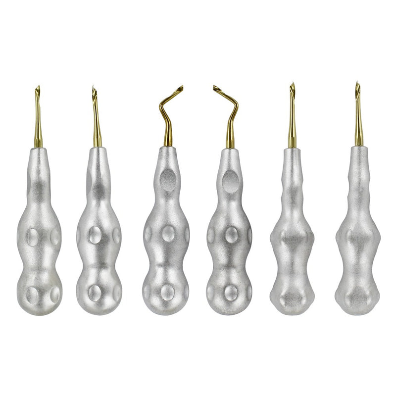 Power Twist Periotomes & Elevators Kit, Titanium – Set of 6